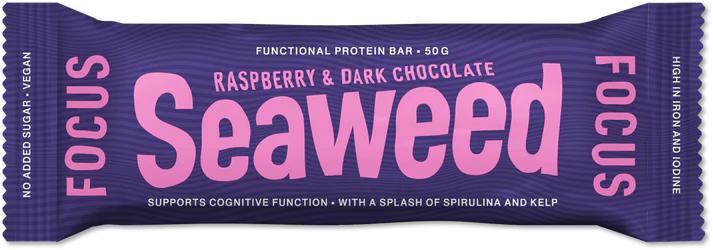 Seaweed proteinbar focus raspberry