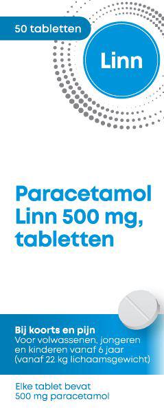 Paracetamol rond 500mg