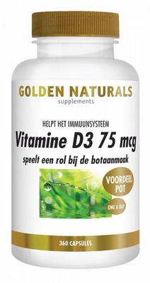 Golden Naturals Vitamine D3 75mcg