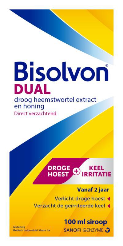 Dual droge hoest/keelirritatie siroop
