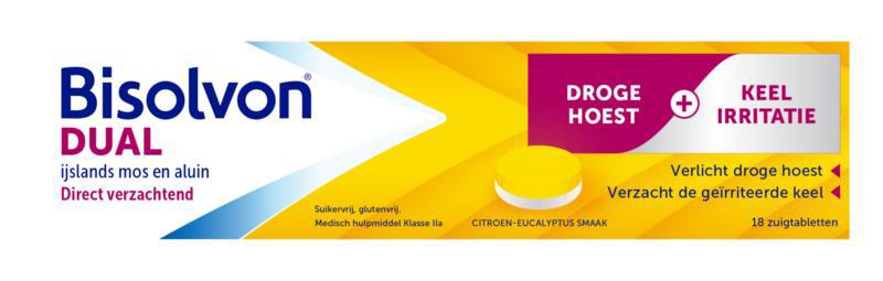 Dual droge hoest/keelirritatie