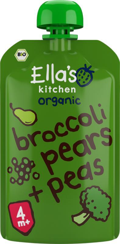 Broccoli pears and peas 4+ maanden bio