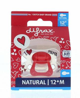 Difrax Fopspeen natural I love 12+ maanden