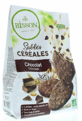 Bisson Zandkoekjes chocolade & granen bio