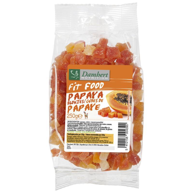 Fit food papayablokjes