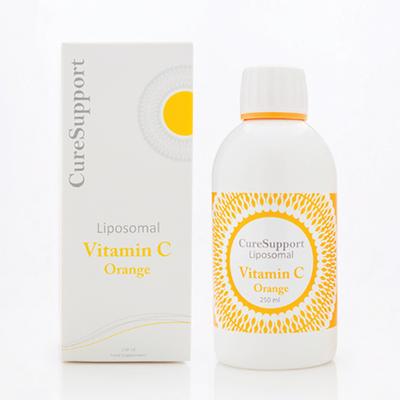 CURE SUPPORT Liposomale vitamine C 500mg orange (SF)