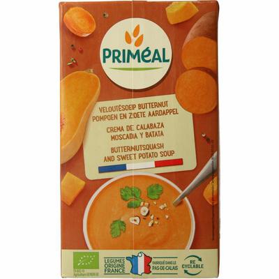 Primeal Soep flespompoen zoete aardappel bio