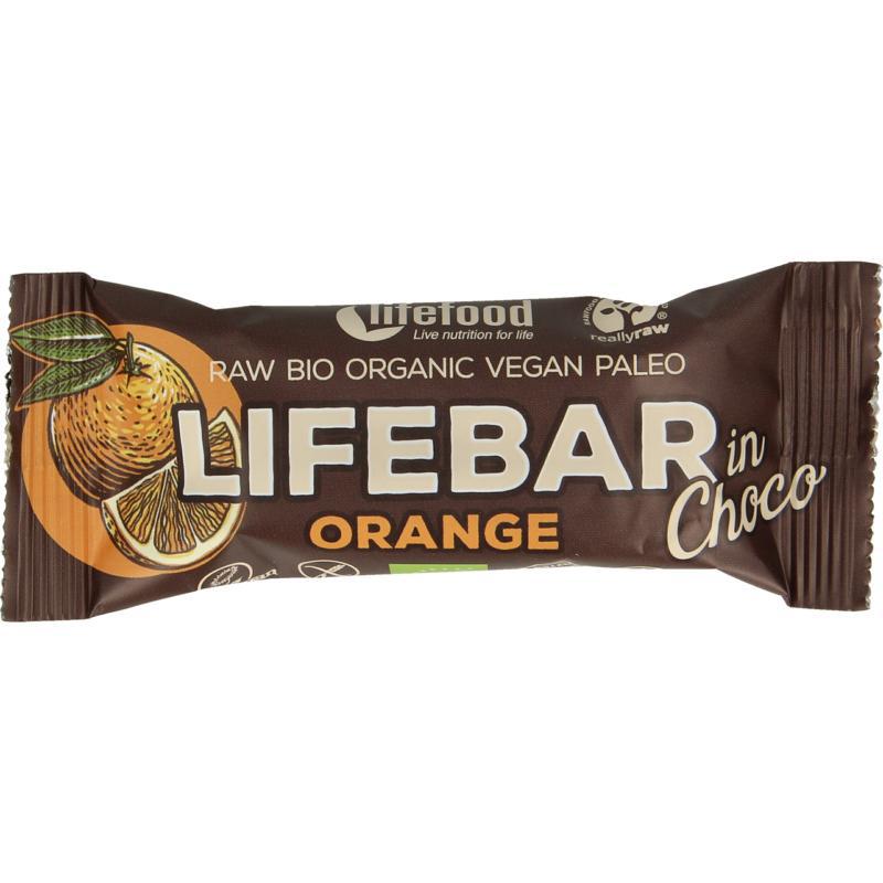 Lifebar inchoco sinaasappel bio raw