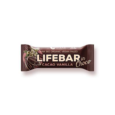 Lifebar inchoco chocolade vanille raw bio