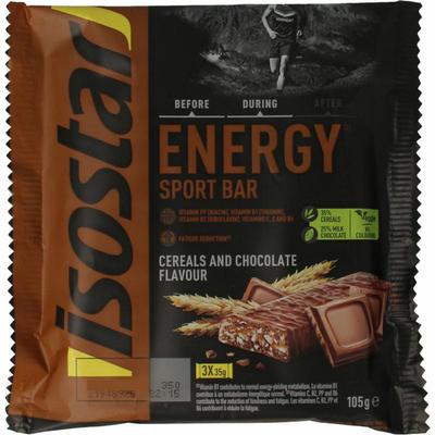 Isostar Energy sport bar cereals & chocolate 3 pack