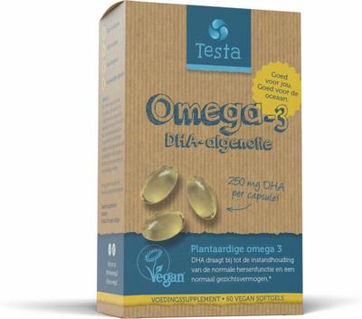Testa Omega 3 algenolie 250mg DHA vegan NL