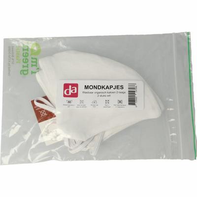 Easyessentials Mondkapje katoen 2-laags wit