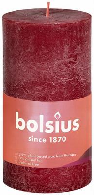 Bolsius Rustiekkaars shine 100/50 velvet red