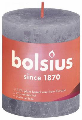 Bolsius Rustiek stompkaars shine 80/68 frosted lavender