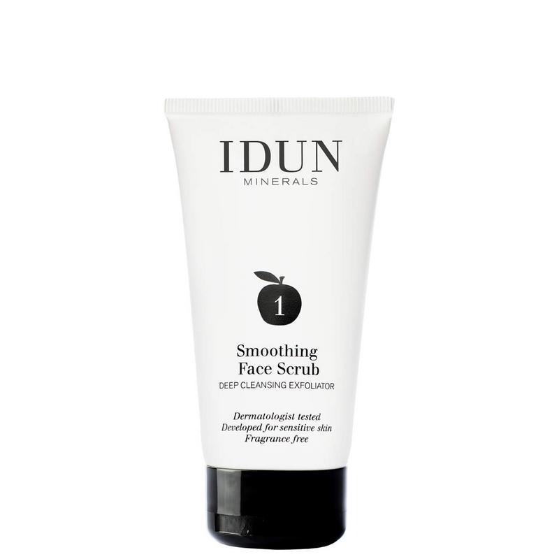 Skincare smoothing face scrub