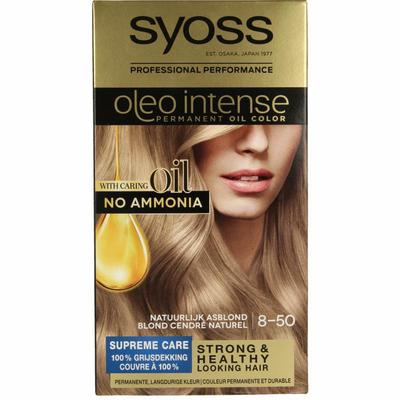 Syoss Color Oleo Intense 8-50 natuurlijk asblond haarver