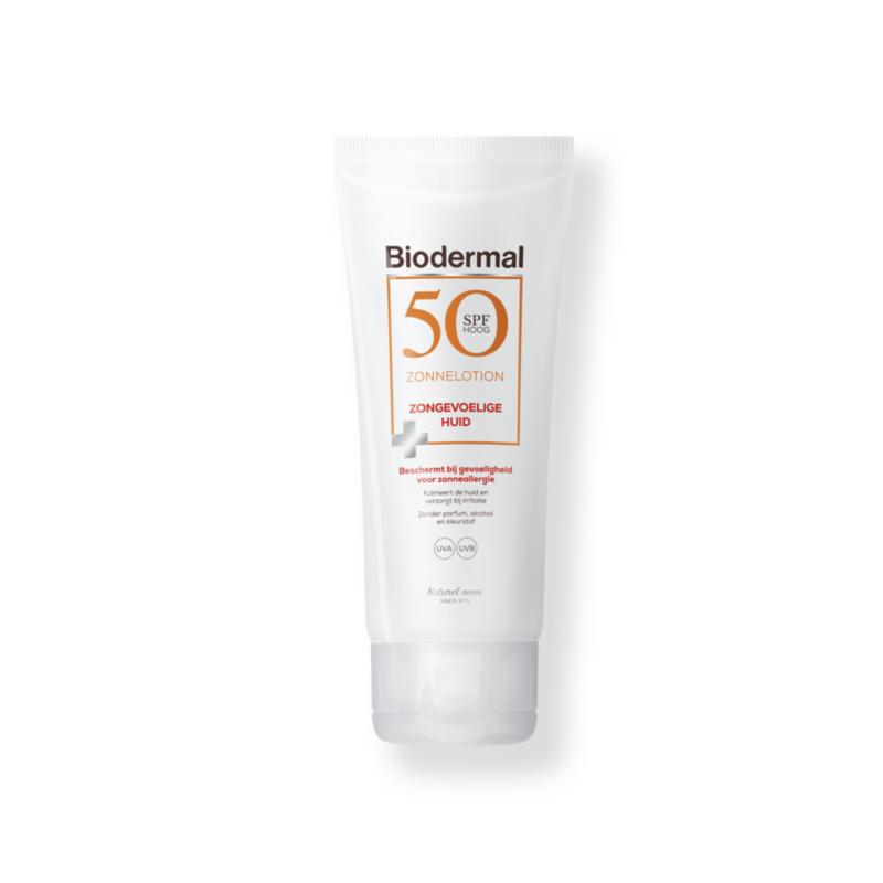 Zonnelotion gevoelige huid SPF50