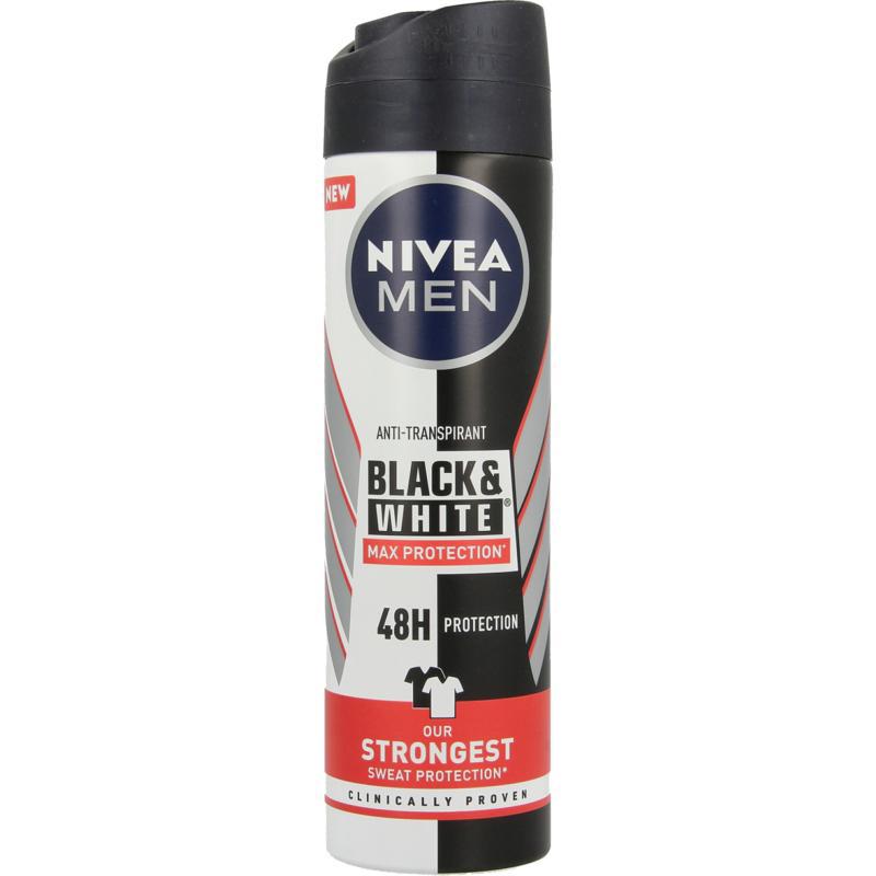 Men deodorant spray black & white max protection