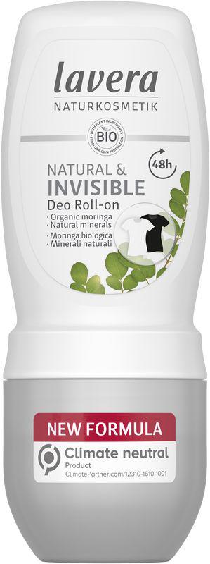 Deodorant roll-on natural & invisible bio