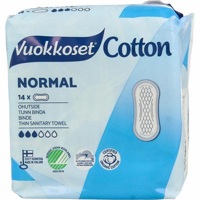 Vuokkoset Maandverband normaal organisch katoen