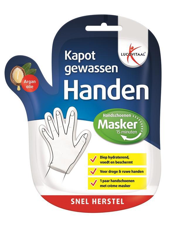 Kapot gewassen handenmasker