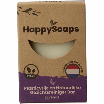 Happysoaps Gezichtsreiniger bar lavendel