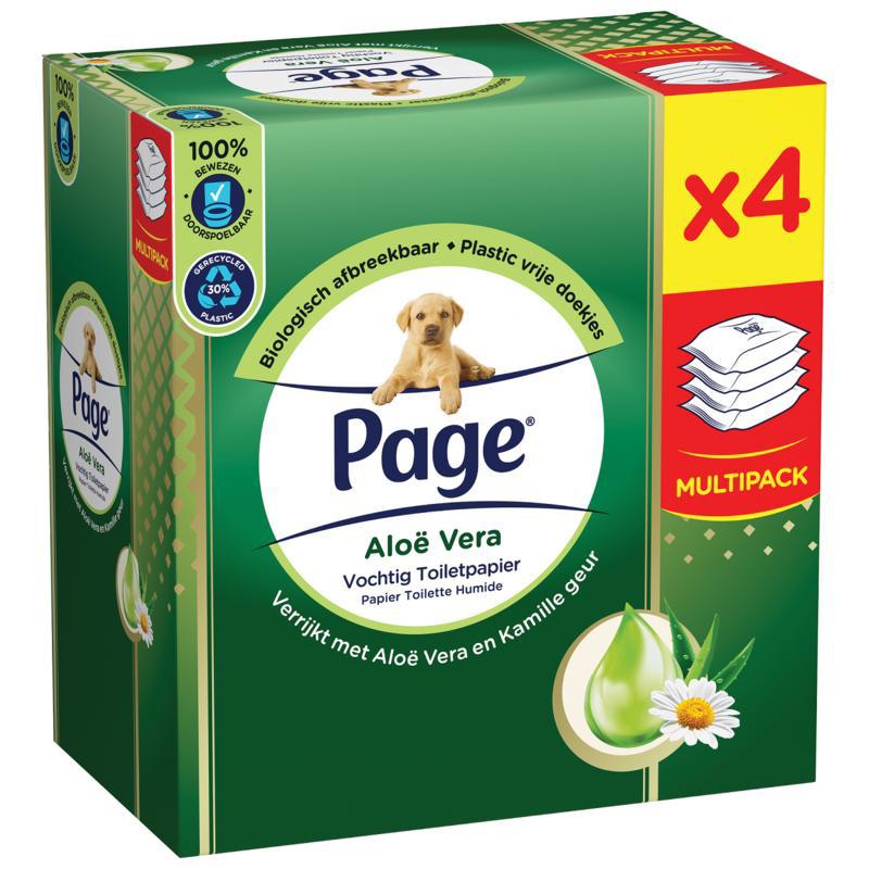 Vochtig toiletpapier aloe vera Vochtig toiletpapier aloe vera