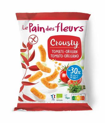 Pain Des Fleurs Chips gepoft tomaat basilicum glutenvrij bio vegan