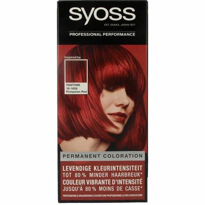 Syoss Color baseline pantone 5-72 pompeian red