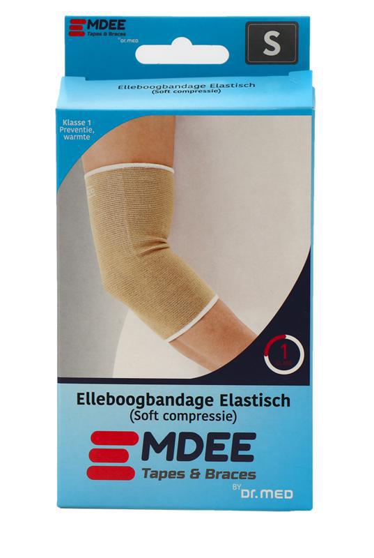 Elastic support elleboog maat S huidskleur