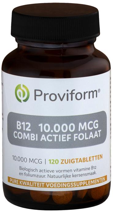 Vitamine B12 10.000mcg combi actief folaat