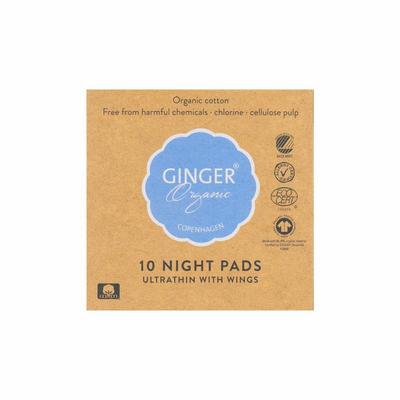 Ginger Organic Maandverband nacht met vleugels