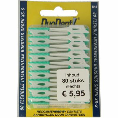 Duodent Flexibele interdentale borstels xs-s groen