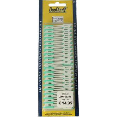 Duodent Flexibele interdentale borstels xs-s groen
