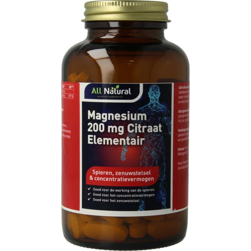 Magnesium citraat 200mg element