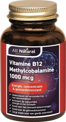 All Natural Vitamine B12 1000mcg methylcobal
