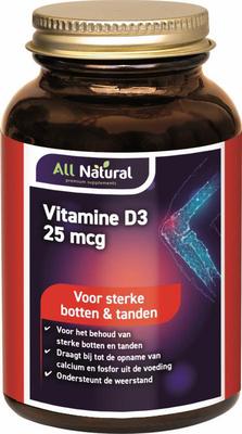 All Natural Vitamine D3 25mcg