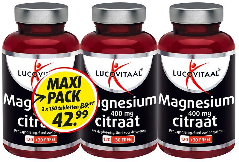 Magnesium citraat 3-pack