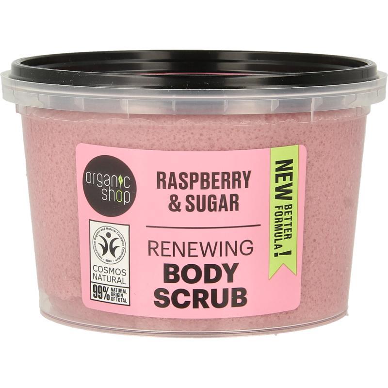 Body scrub raspberry cream