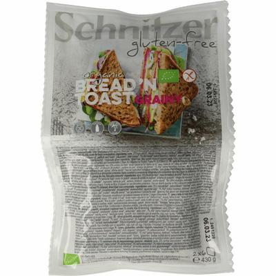 Schnitzer Bread'n toast grainy glutenvrij bio