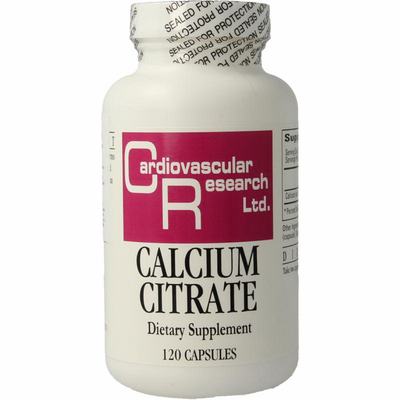 Cardio Vasc Res Calcium citraat 165mg Cardio Vasc Res Calcium citraat 165mg