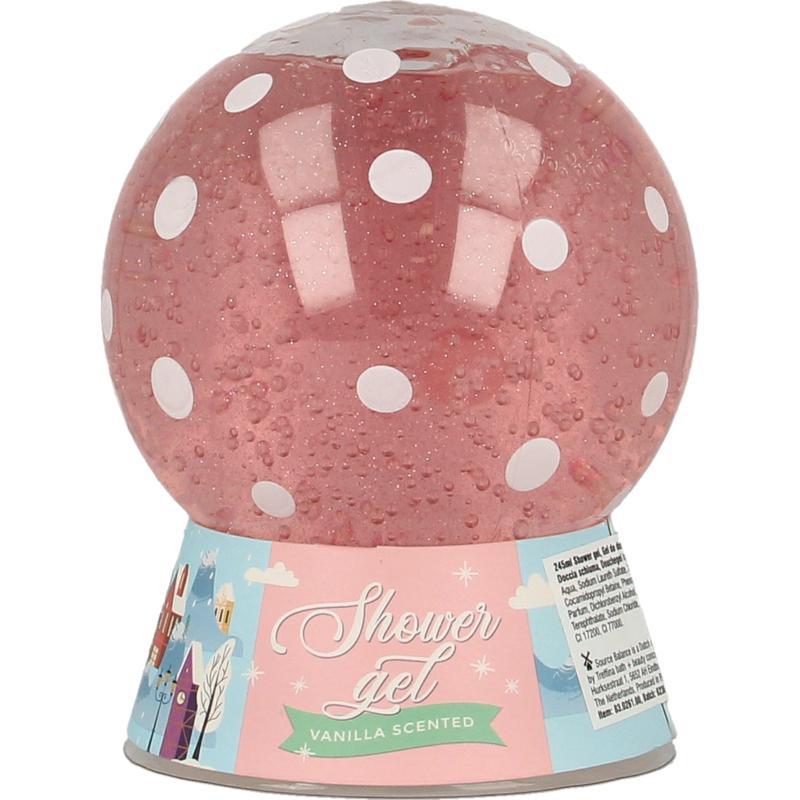 winter days badgeschenkset in sneeuwbal, inhoud: 245 ml bad-