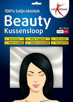 Lucovitaal Kussensloop beauty 100% satijn 60 x 70cm