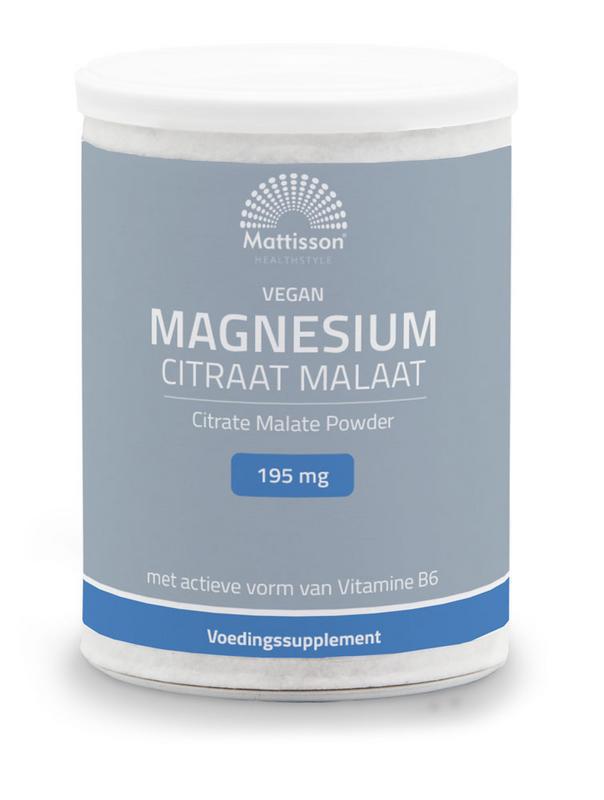 Magnesium citraat malaat met actieve vorm vit. b6