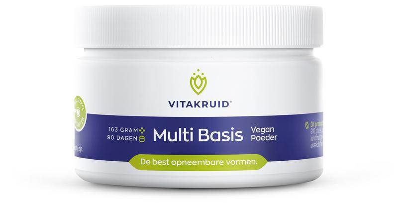 Vitakruid Multi Basis Vegan poeder met natuurlijke vormen