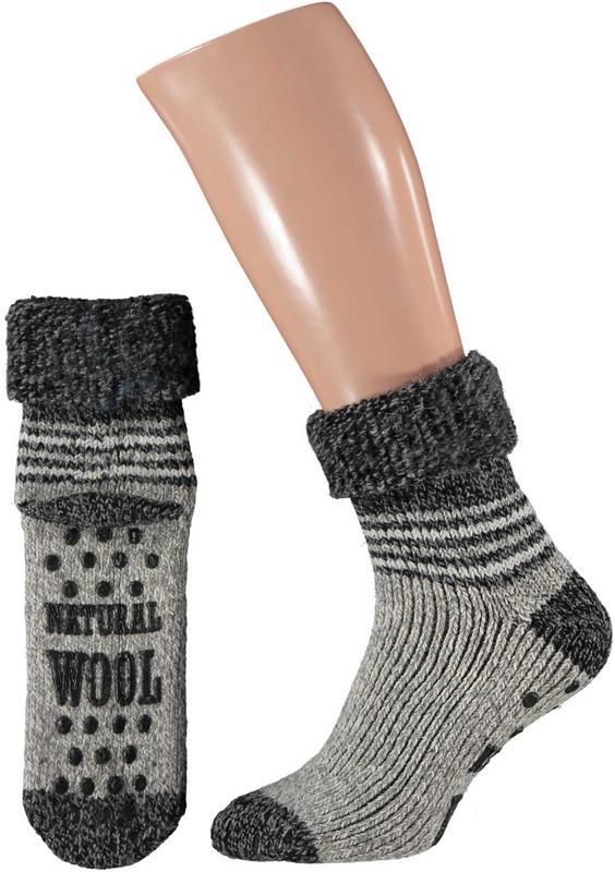 Slofsok grijs motief 39-42