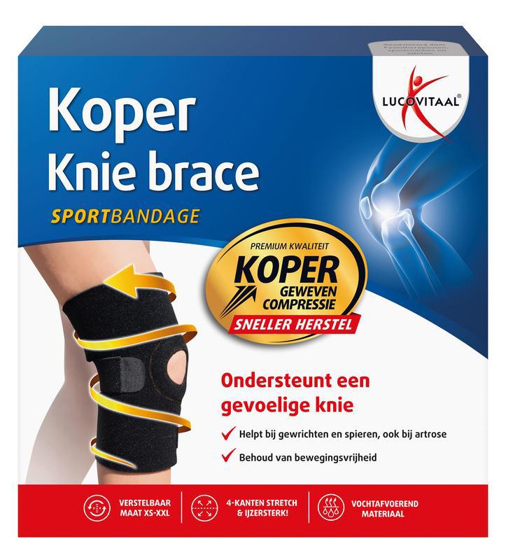 Brace knie koper