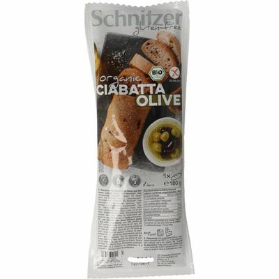 Schnitzer Ciabatta met olijven glutenvrij bio