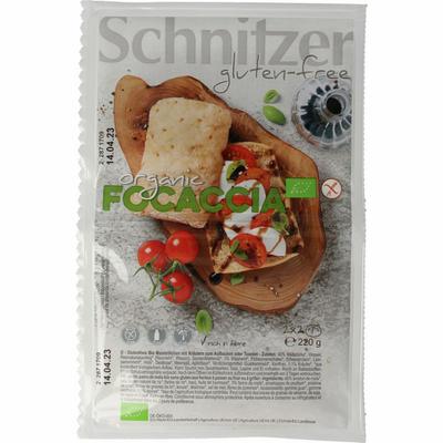 Schnitzer Focaccia 4 stuks glutenvrij bio