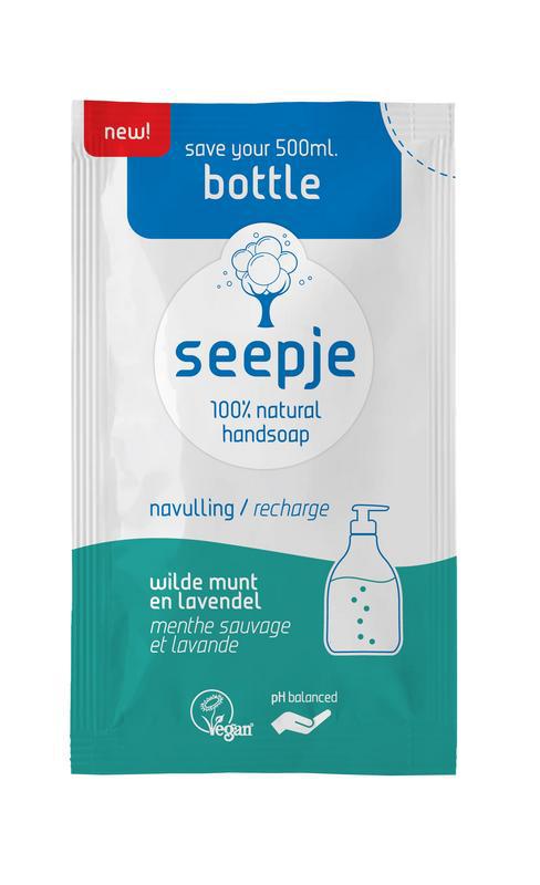 Handzeep wilde munt & lavendel navulling